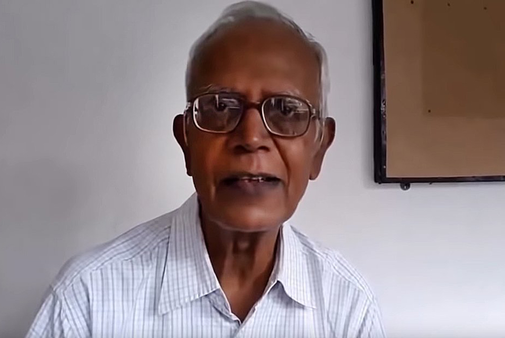 Jesuit Fr. Stan Swamy, pictured in a screenshot, who had been jailed on dubious terrorism charges since October, died July 5 at Holy Family Hospital in Mumbai, India. He had been moved to the hospital from jail in late May, under orders from a local court