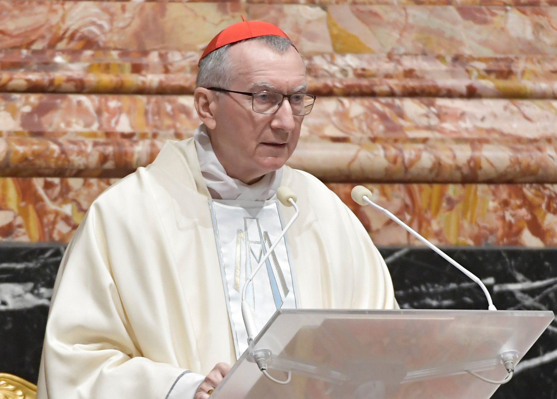 Cardinal Pietro Parolin, Vatican secretary of state, is pictured in a Jan. 1, 2021, photo. Media outlets that identify as Catholic must live "in a spirit of communion" with the pope, Cardinal Parolin said during a gala dinner for EWTN's Europe-based staff in Frascati, Italy, Oct. 19, 2022. (CNS/Vatican Media)