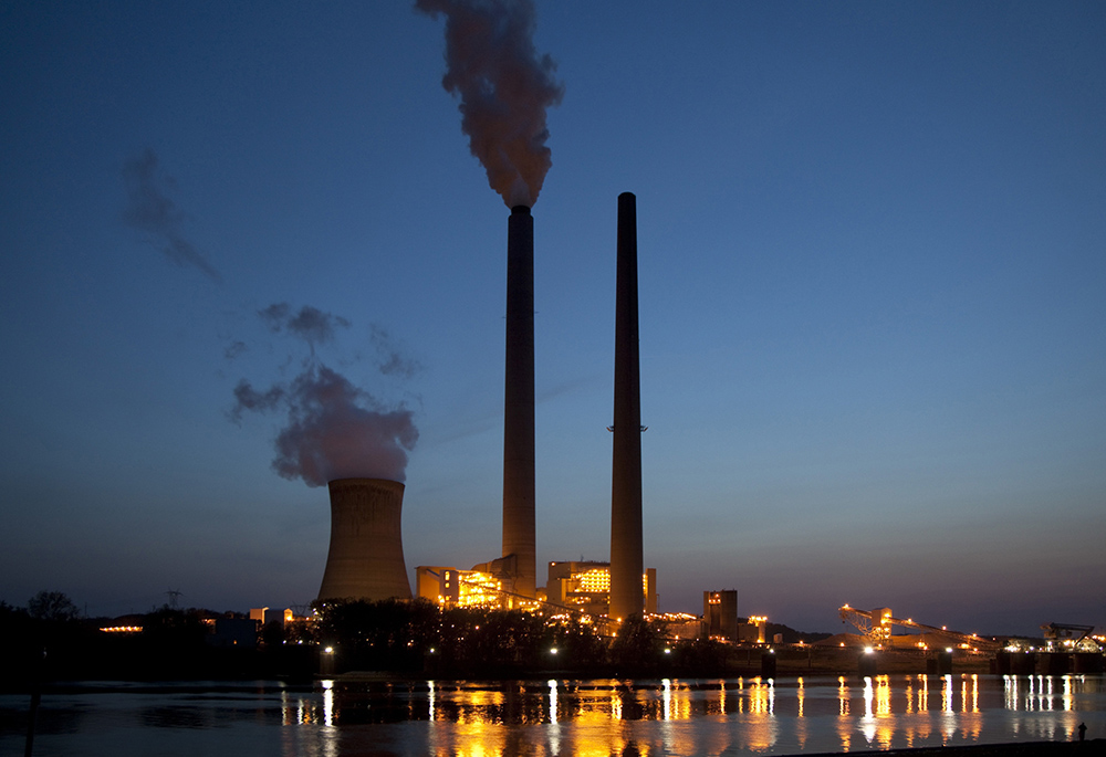 Smoke from the American Electric Power's coal-fired Mountaineer Power Plant, along the banks of the Ohio River in New Haven, West Virginia, is seen in this file photo. (CNS/Jim West)