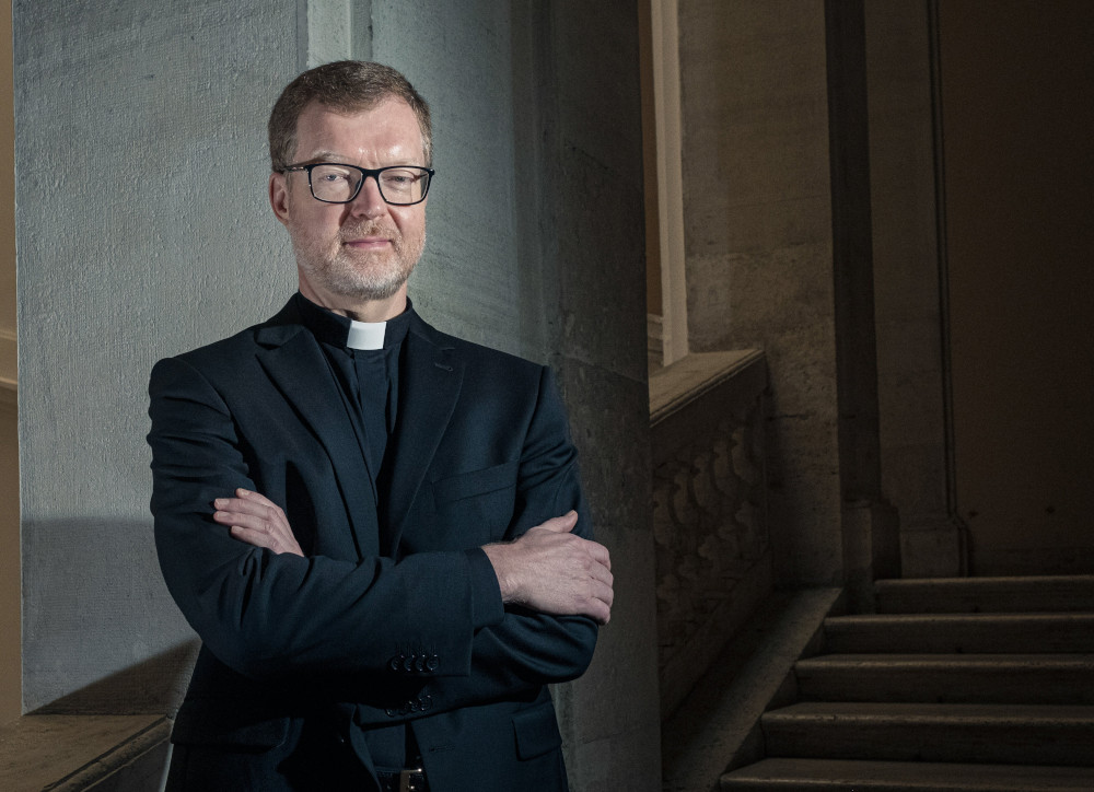 Jesuit Fr. Hans Zollner, a member of the Pontifical Commission for the Protection of Minors, poses in Rome Nov. 9, 2021. (CNS photo/Francesco Pistilli, KNA) 