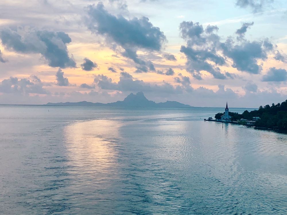 Sunset in Bora Bora, French Polynesia