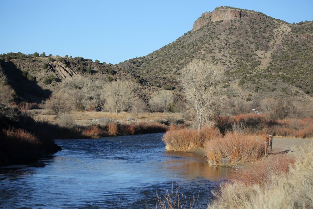 Water flows through the Rio Grande Gorge in Taos, N.M., Nov. 25, 2020. (OSV News/Bob Roller)