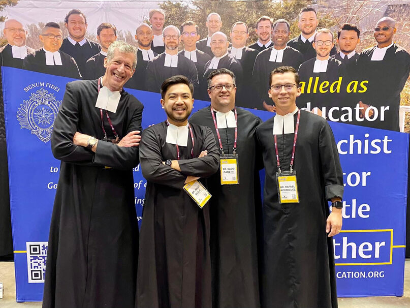 Lasallian Brs. Larry Schatz, from left, Iñigo Riola, David Caretti and Rafael Rodriguez (RNS/Courtesy photo)