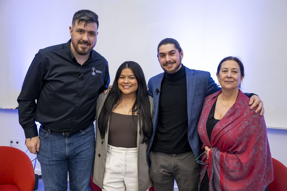 Vicente Del Real, left, Sheila Cruz-Morales, Christian Soenen and Carlota Ocampo were participants in the Jan. 29, 2024, Georgetown University Latino Leader Gathering on "Breaking Barriers: Latinos and Education, Economic Mobility, and the Catholic Church." (OSV News/Courtesy of Initiative on Catholic Social Thought and Public Life at Georgetown University)