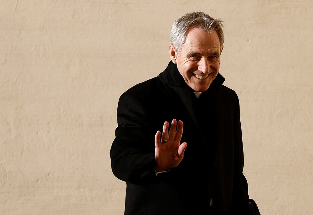 Archbishop Georg Gänswein arrives at the Vatican Jan. 10, 2023. (CNS/Reuters/Guglielmo Mangiapane)