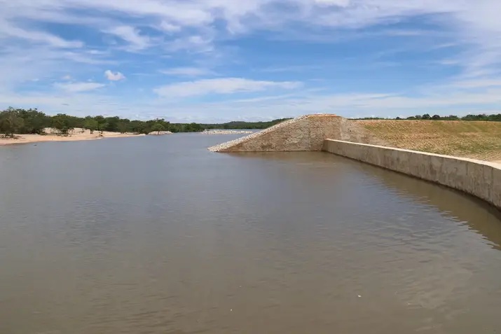 The Diocese of Gweru in Zimbabwe has rebuilt its own dam as part of faith-based responses to water challenges brought by climate change. The Holy Cross Dam is pictured in a February 2024 photo. (Courtesy of the Diocese of Gweru)