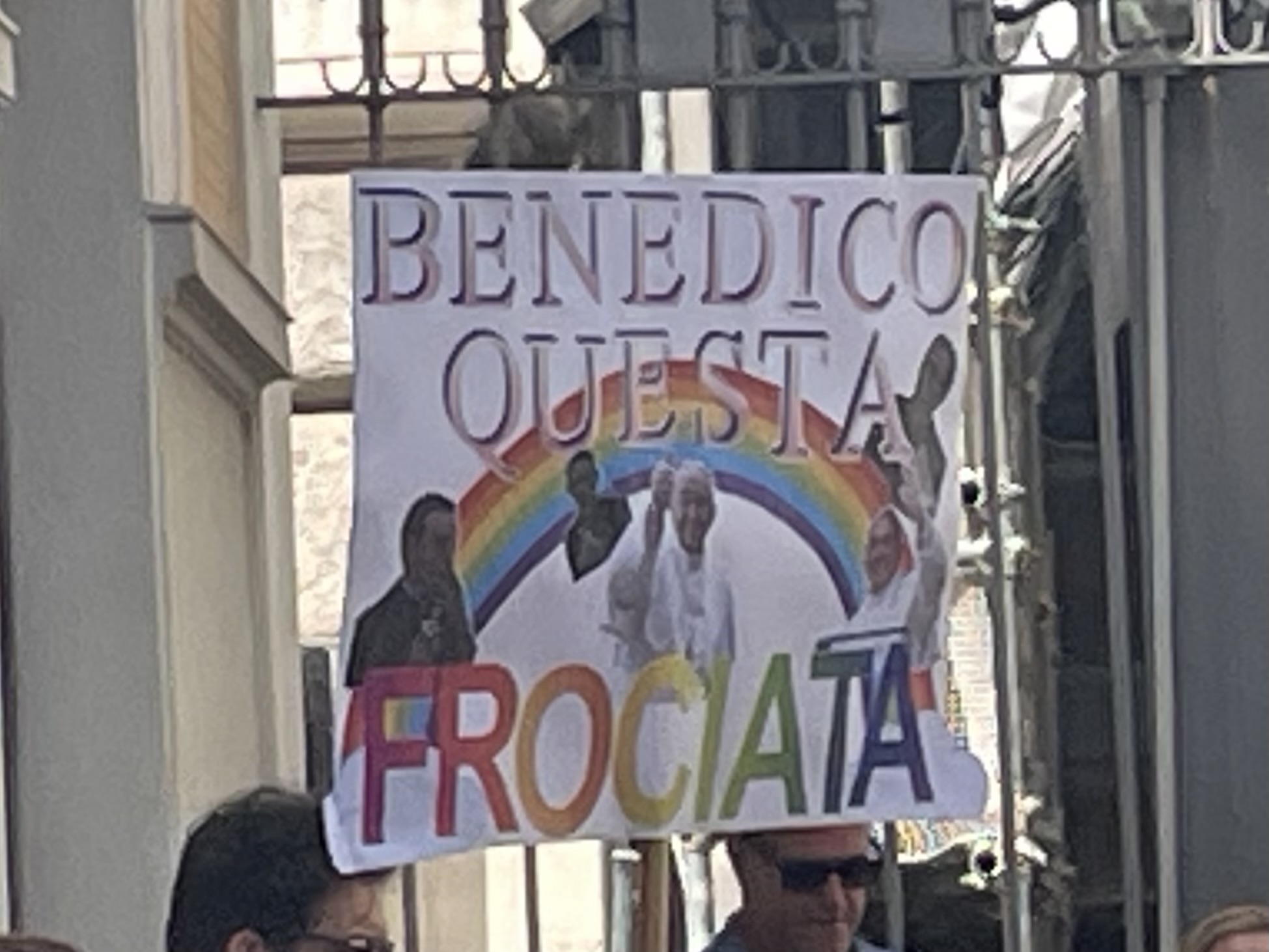 Participants in Rome's 2024 LGBTQ Pride parade actively protest Pope Francis' recent gay slurs on June 15. (Christopher White)