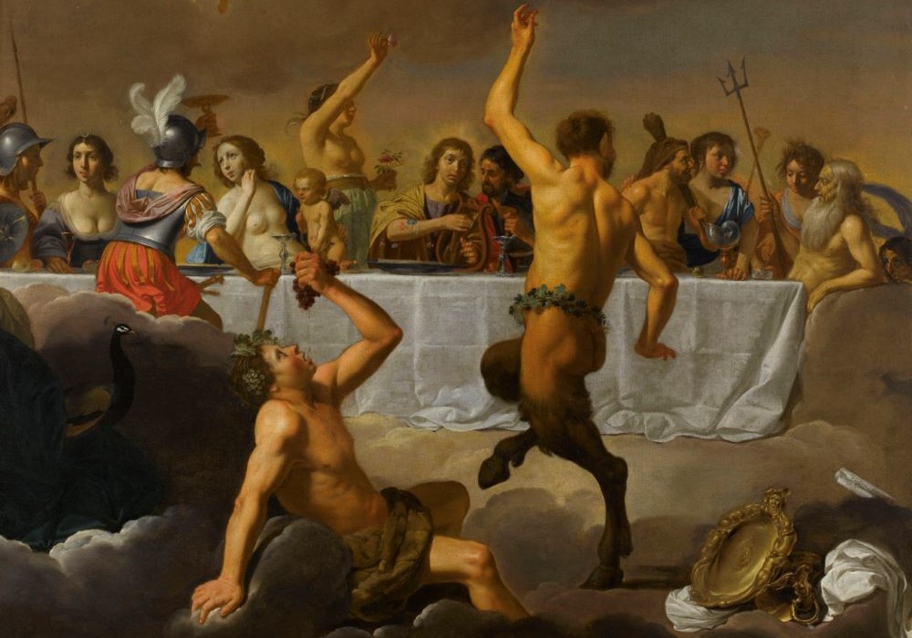 A portion of "The Feast of the Gods" (circa 1630) by Jan Harmensz van Biljert 