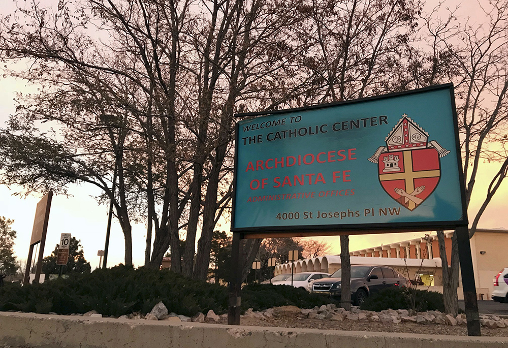 The Archdiocese of Santa Fe offices are pictured in Albuquerque, New Mexico, in a 2018 file photo. (AP photo/Susan Montoya Bryan, file)