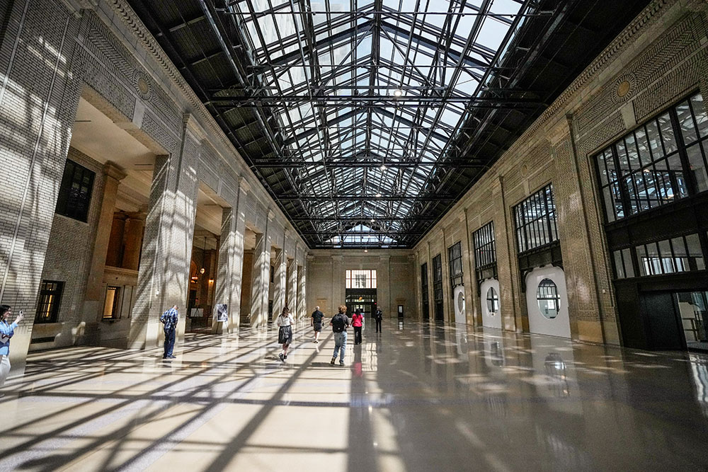 The interior of the restored Michigan Central Station in Detroit is seen on May 13. (AP/Carlos Osorio)