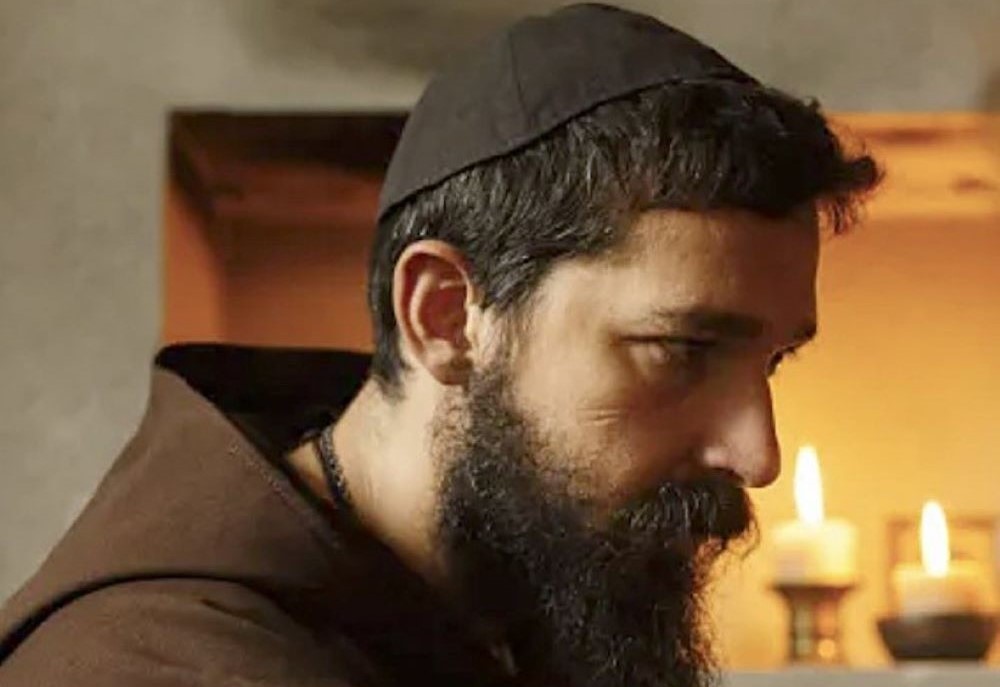 Shia LaBeouf as St. Pio of Pietrelcina in the 2023 film "Padre Pio" 