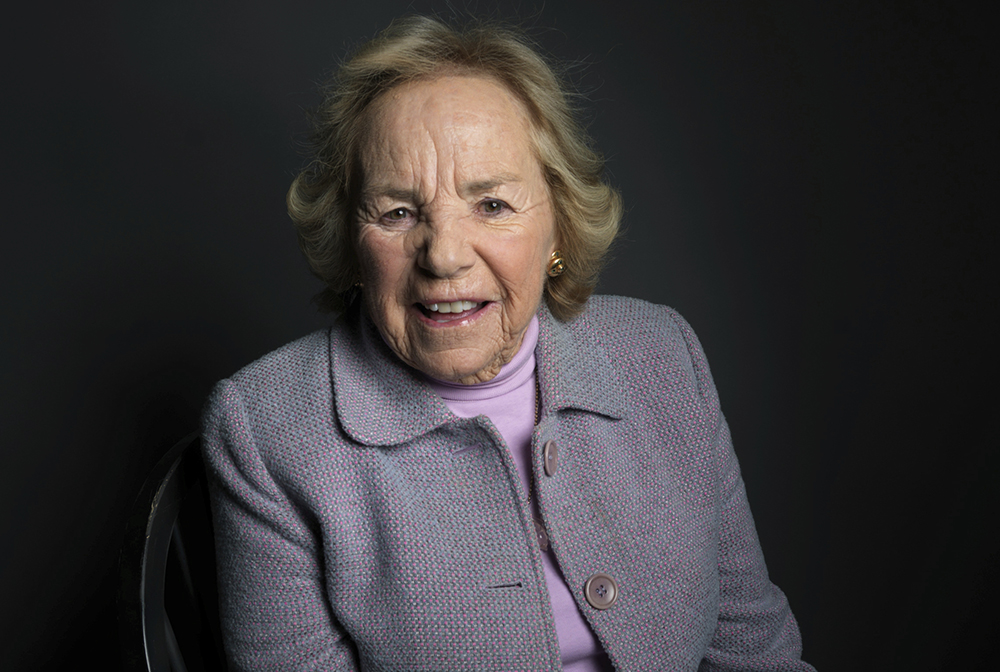 Ethel Kennedy, from the film "Ethel," poses for a portrait during the 2012 Sundance Film Festival Jan. 22, 2012, in Park City, Utah. (AP File/Victoria Will)