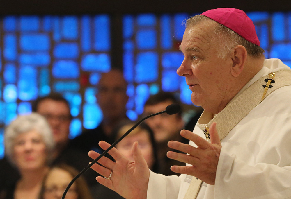 Archbishop Thomas Wenski of Miami is pictured on June 13, 2018, during the U.S. Conference of Catholic Bishops' annual spring assembly in Fort Lauderdale. (OSV News/Bob Roller, CNS file)