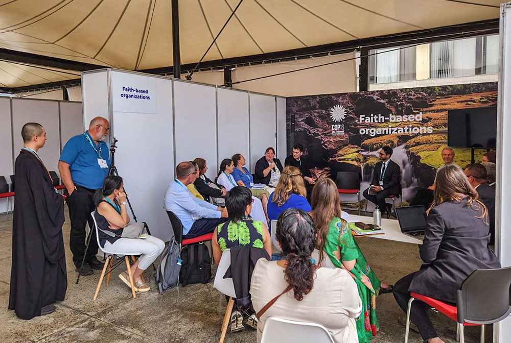 For the second time, faith groups hosted a "faith hub" at a United Nations biodiversity summit. More than 60 representatives of religious and spiritual organizations were present at COP16 in Cali, Colombia. (Wesley Cocozello)