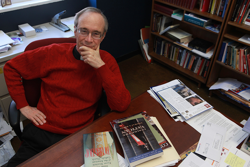 Jesuit Fr. Thomas Reese at Woodstock Theological Center, Georgetown University, Washington, D.C., in 2012 (NCR photo/Rick Reinhard)