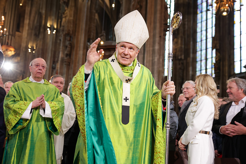 Cardinal Christoph Schönborn of Vienna is seen during a thanksgiving Mass in Vienna's St. Stephen Cathedral Jan. 18, 2025. (OSV News/Courtesy of Archdiocese of Vienna)