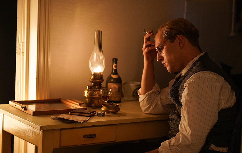 Jonas Dassler as Dietrich Bonhoeffer in Angel Studios' major motion picture "Bonhoeffer: Pastor, Spy. Assassin." Dassler was one of the actors in the film who penned an open letter to express their concern about "the misuse of our film and the legacy of Dietrich Bonhoeffer by Christian Nationalists." (Angel Studios)