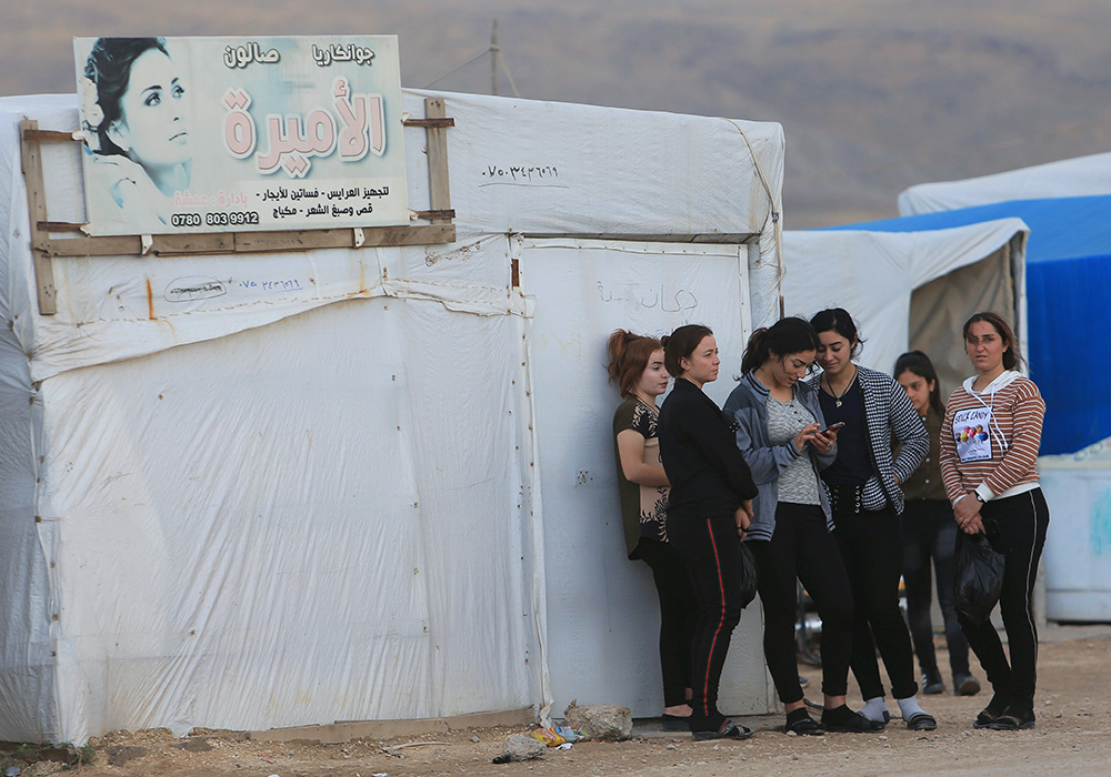 Displaced people from the Yazidi religious minority are seen at the Sharya camp, in Dahuk, Iraq, Oct. 29, 2019. (CNS/Reuters/Ari Jalal)