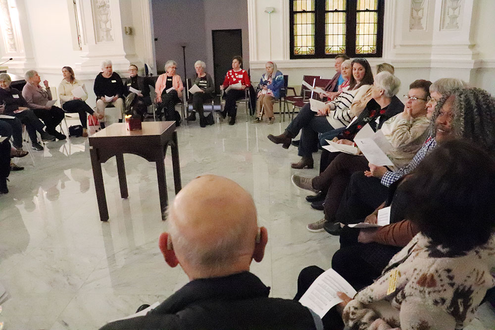 Associates of the Ursuline Sisters of Louisville meet at an associates meeting in February 2024. (Photo courtesy of the Ursuline Sisters of Louisville)