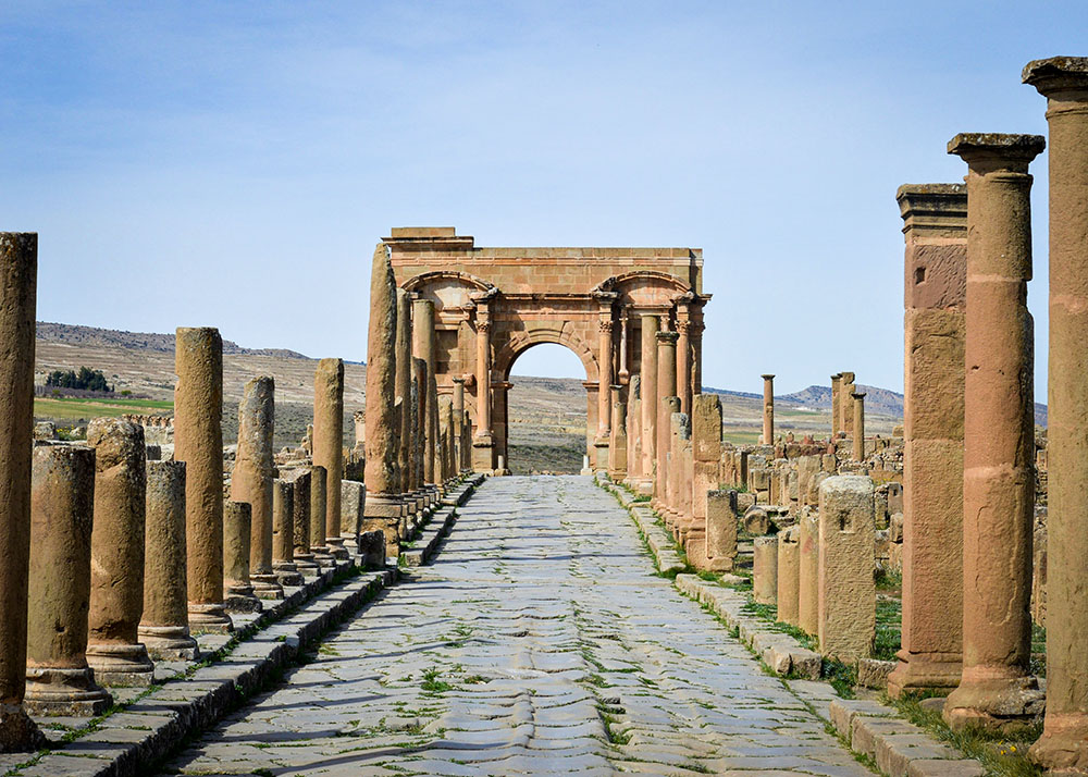 Ruins of the Roman Empire in the province of Batna, Algeria (Jamil Kabar)