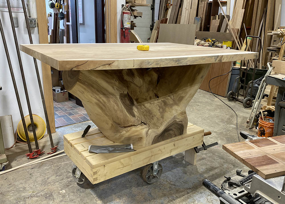 A newly built altar for the Sacred Heart Catholic Church of the First Peoples in Edmonton, Alberta, where Pope Francis will visit on Jul 25 during his visit to Canada (Courtesy of Mark Blom)