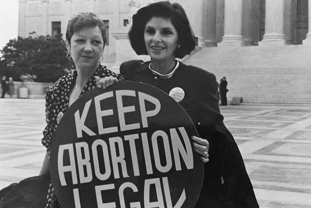 Norma McCorvey and Gloria Allred