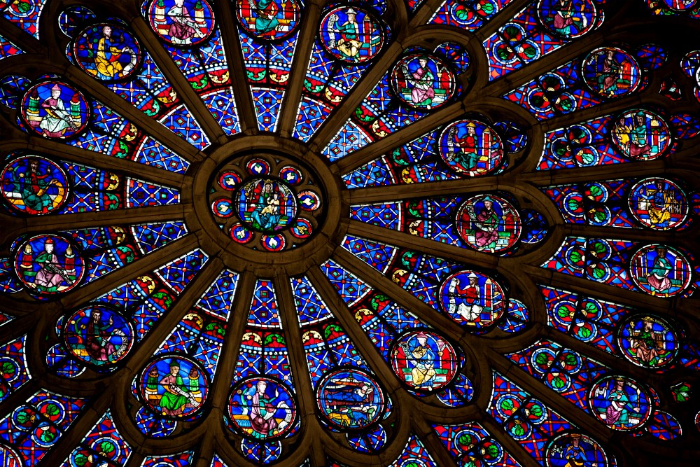 The north rose window at Notre Dame Cathedral in Paris (Flickr/Bradley Weber)