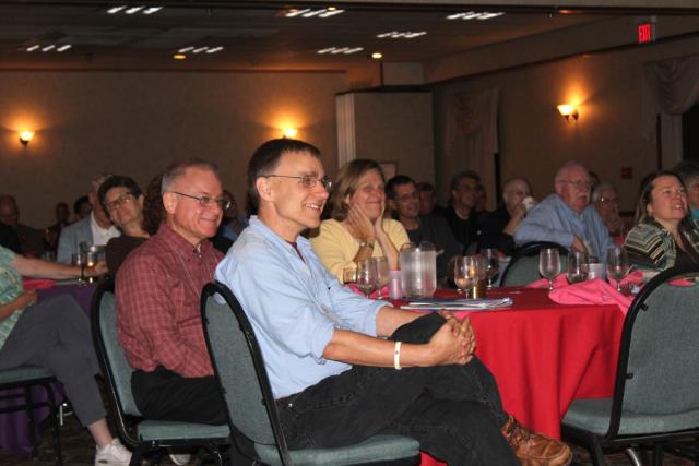 Attendees at the 2011 CALGM national conference in Albany, N.Y., watch a performance during an awards banquet.