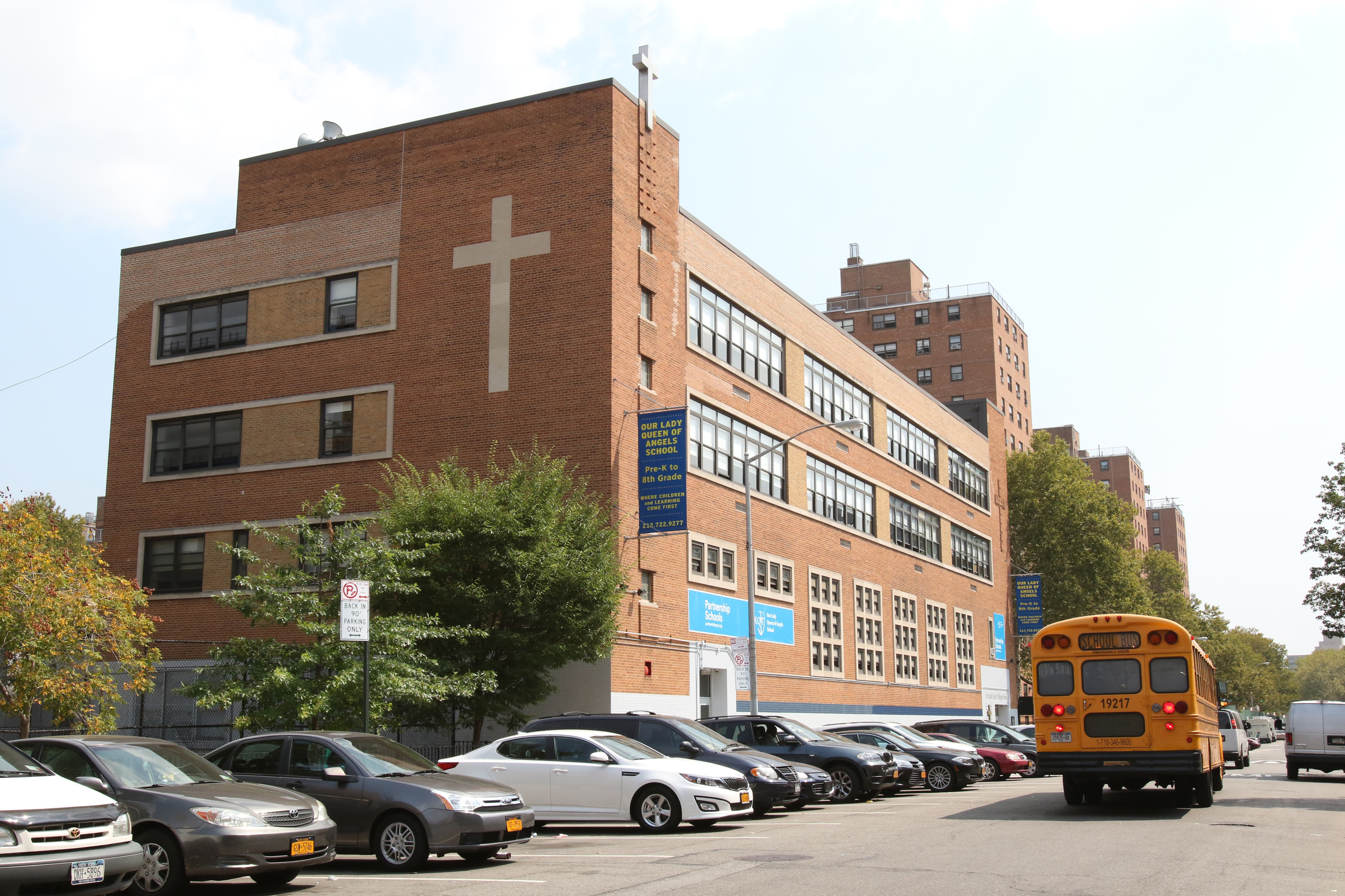 Our Lady Queen of Angels School in the New York's Harlem community is seen Sept. 1. (CNS/Gregory A. Shemitz)