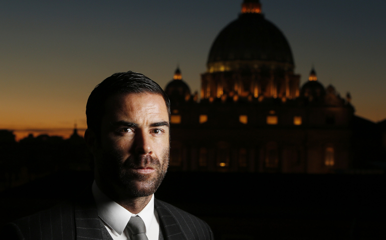 Rene Brulhart, director of the Vatican's Financial Intelligence Authority, Tuesday at St. Peter's Basilica (CNS/Paul Haring)