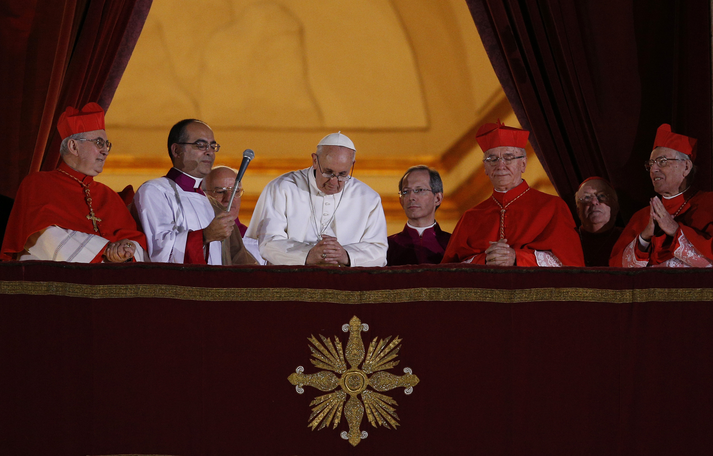 From the moment Pope Francis, dressed simply in a white cassock, stepped out on the balcony of St. Peter's Basilica for the first time and bowed March 13, 2013, he signaled his pontificate would bring some differences to the papacy. (CNS/Paul Haring) 