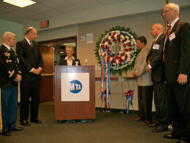 Sr. Maureen Skelly offers a prayer service on tenth anniversary of 9/11.