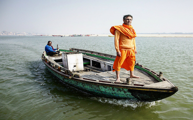 Reza Aslan in India, for the CNN show “Believer.” (CNN)