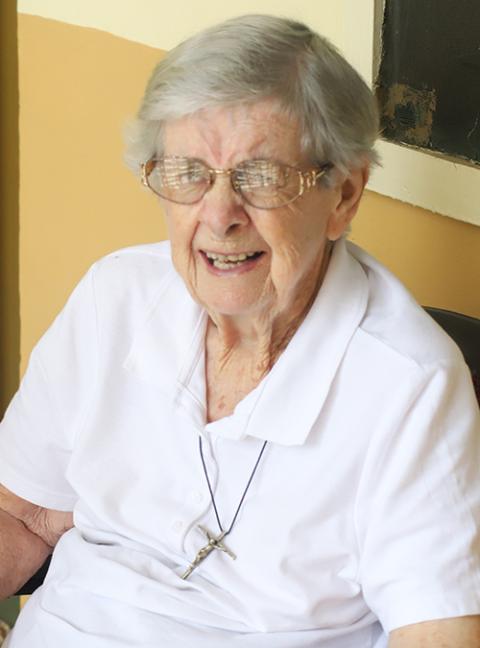 Sr. Teresa McKeon of the St Joseph of Cluny congregation narrates how she and the other sisters have helped survivors and perpetrators of the civil war in Sierra Leone reconcile and heal from trauma. (GSR photo/Doreen Ajiambo)