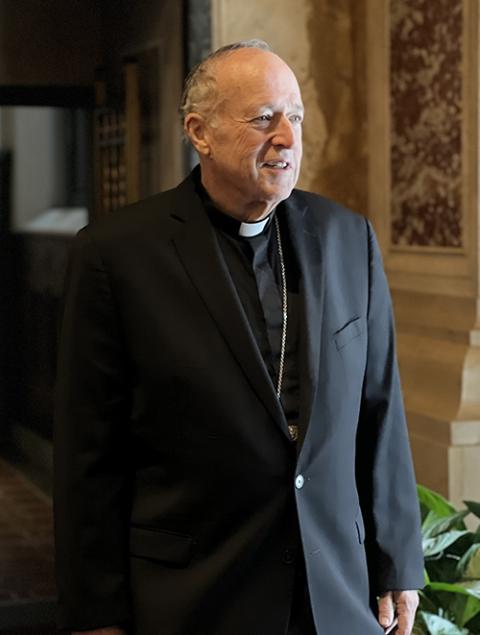 Cardinal Robert McElroy leaves a Jan. 6, 2025, news conference at the Cathedral of St. Matthew the Apostle in Washington. (OSV News/Archdiocese of Washington/Geoffrey Ros)