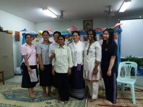 Sisters and partners-in-mission gather in Sabah, Malaysia. (Courtesy of the Good Shepherd Sisters)