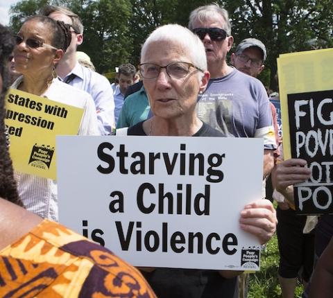 Marie Dennis near Capitol Hill in Washington May 21, 2018 (CNS/Tyler Orsburn)