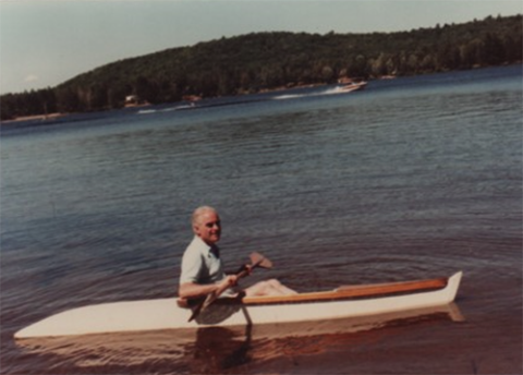 Fr. John Catoir during a vacation in Canada with the de Vinck family (Courtesy of Christopher de Vinck)