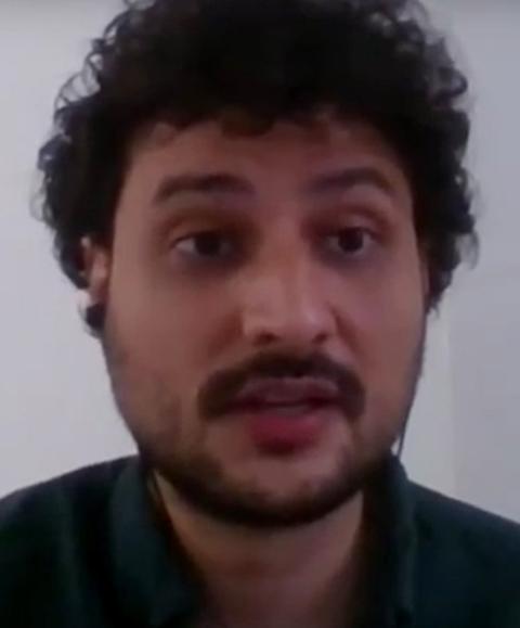 Rodrigo Pedroso speaks during the April 26 webinar on missionary dynamics in the Amazon. (NCR screenshot)