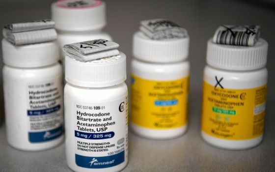 Bottles of opioid-based medication are seen at a pharmacy in Portsmouth, Ohio. (CNS/Bryan Woolston, Reuters) 