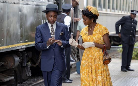 Actors portray Emmett Till and his mother