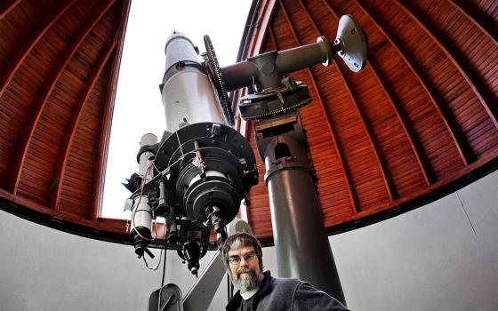 U.S. Jesuit Br. Guy Consolmagno, director of the Vatican Observatory is pictured at the observatory in Rome in this Dec. 12, 2007, file photo. (CNS photo/Annette Schreyer) 