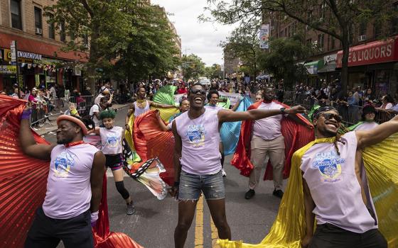 Performers march during the 31st annual Queens Pride Parade and Multicultural Festival June. 4, 2023, in New York. (AP photo/Yuki Iwamura)