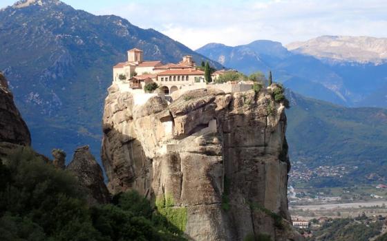 Meteora is the second-most popular tourist destination in mainland Greece, drawing some 2.5 million visitors a year, second only to the Acropolis in Athens. The region was popularized in the James Bond movie "For Your Eyes Only." (GSR photo/Gail DeGeorge)