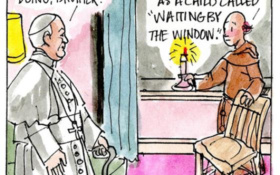 Francis, the comic strip: Leo's Advent prayer is all about waiting.