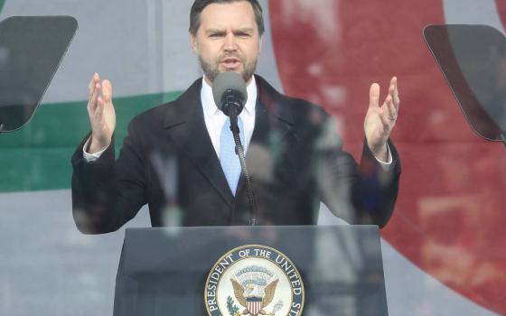 U.S. Vice President JD speaks during the 52nd annual March for Life rally in Washington Jan. 24, 2025. (OSV News photo/Bob Roller)