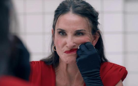 Demi Moore in "The Substance," a subversive vindication of female self-worth.