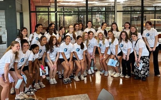 Student leaders from Ireland and the United States gather at Gwynedd Mercy University for an annual four-day Mercy Girl Effect conference held each year in Philadelphia. (Courtesy of Deirdre Mullan)