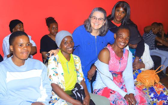 Sr. Marizate Gabin engages with migrant and refugee women at the Office for Pastoral Care of Migrants and Refugees in the Archdiocese of Johannesburg, South Africa, on Oct. 13, 2024. (GSR photo/Doreen Ajiambo)