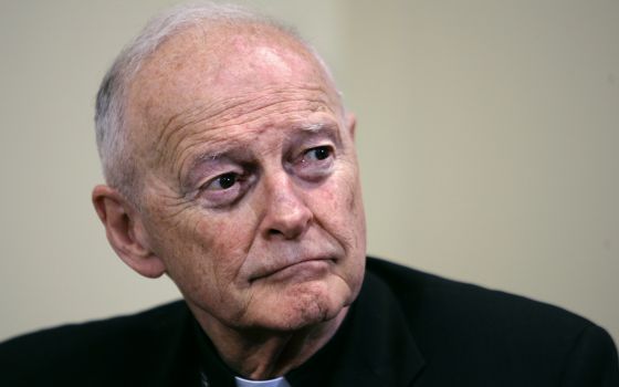 Former Washington Archbishop, Cardinal Theodore McCarrick listens during a press conference in Washington, May 16, 2006. (AP Photo/J. Scott Applewhite, File)